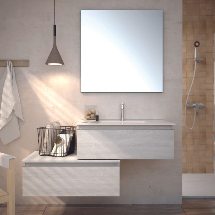 Mueble de baño suspendido modular con módulos independientes