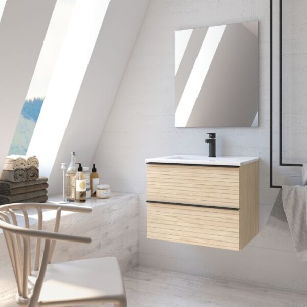 Mueble de baño suspendido estilo nórdico