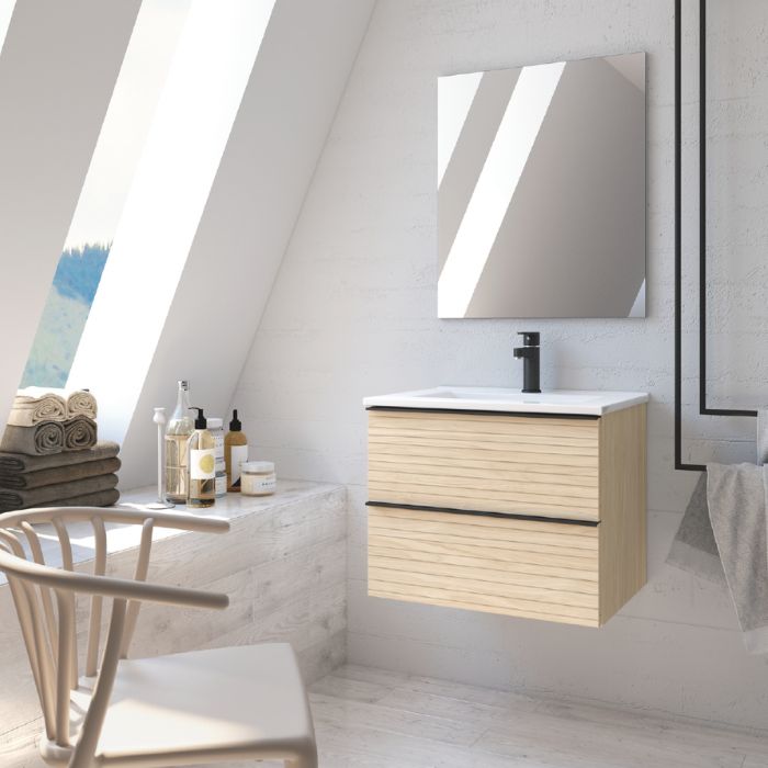 Mueble de baño suspendido estilo nórdico