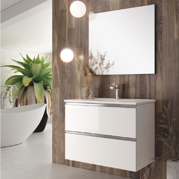 Mueble de baño suspendido - Estilo minimalista