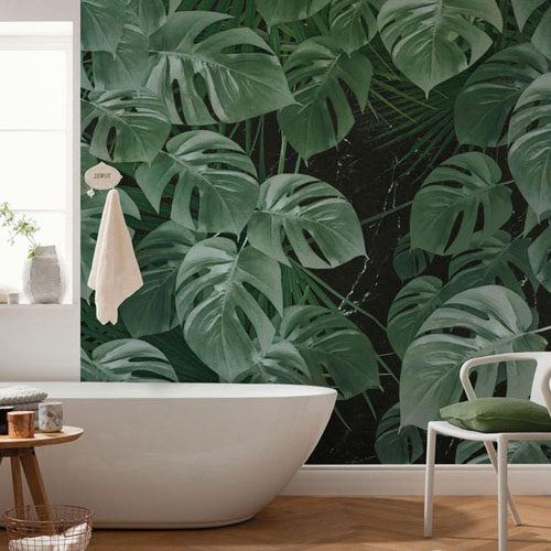 papel pintado baño